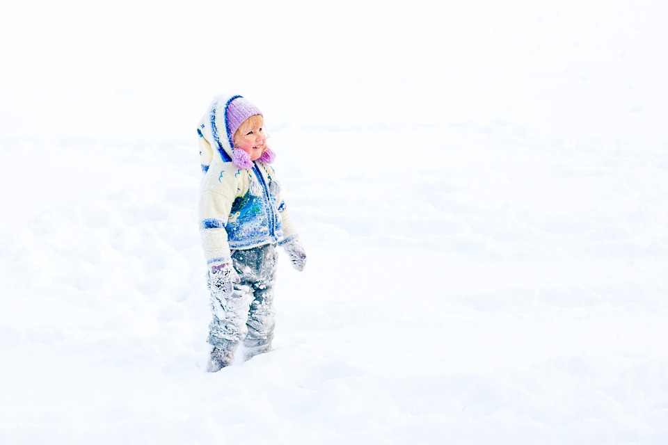 Bébé et son premier hiver